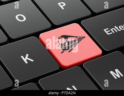 Urlaub-Konzept: Zug auf Computer Tastatur Hintergrund Stockfoto