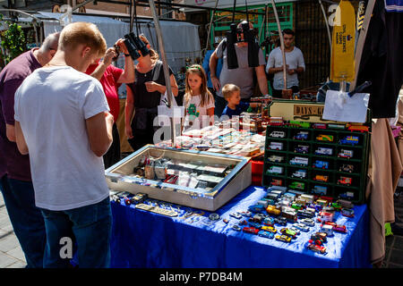 Eine bunte Stall in Greenwich, London, England Stockfoto