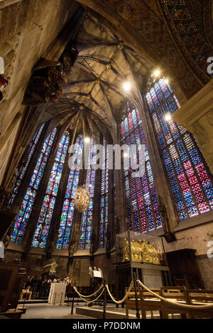 Aachener Dom, Aachen Deutschland Juni 2018 Der karlsschrein im Aachener Dom in Aachen wurde auf Befehl von Friedrich II., Kaiser des Heiligen Römischen Stockfoto