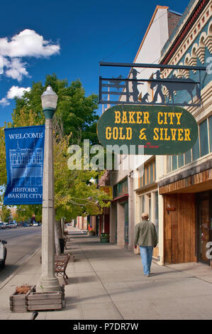 Hauptstraße in Baker City, Oregon, USA Stockfoto