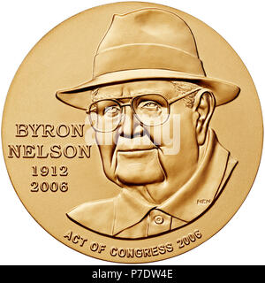 2006 Byron Nelson Congressional Gold Medal. Stockfoto