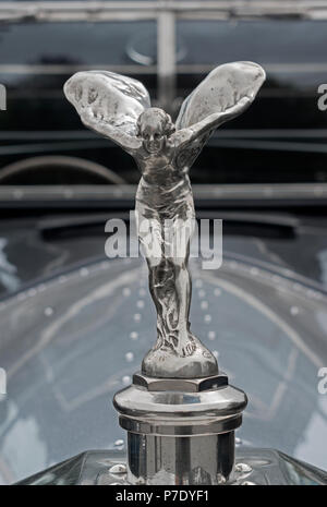 Rolls Royce Geist der Ekstase, Flying Lady Ornament, Stockfoto