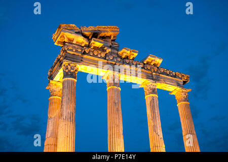 Tempel des Apollo in Side, Antalya, Türkei Stockfoto