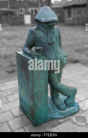 Reg Smythe Andy Capp Statue Hartlepool Landspitze England Stockfoto