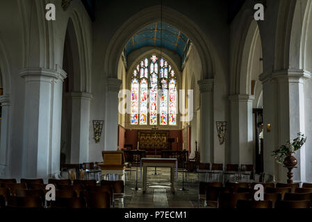 St Andrew's Church, eine anglikanische Kirche, Farnham, Surrey. England, Großbritannien Stockfoto