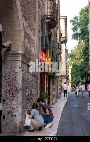 Romeos Haus in Verona Italien Stockfoto