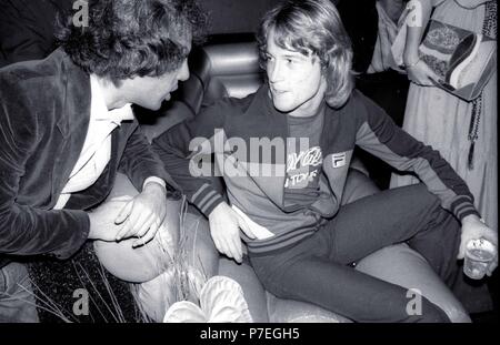 1978 New York City Steve Rubell Andy Gibb bei Studio 54 Credit: Adam Scull - PHOTOlink/MediaPunch Stockfoto