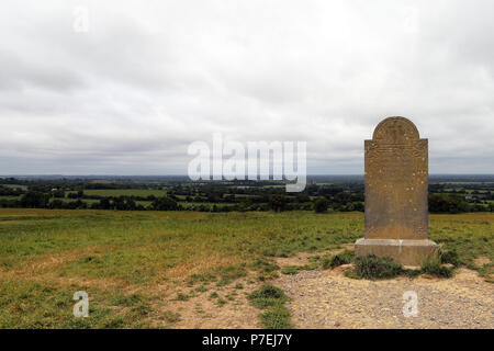 Der Hügel von Tara, in der Nähe des Flusses Boyne entfernt, und ist ein archäologischer Komplex, der zwischen Navan und Dunshaughlin in der Grafschaft Meath, Irland läuft. Es con Stockfoto