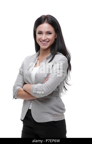 Zielgerichtete moderne junge Frau. Portrait. Stockfoto