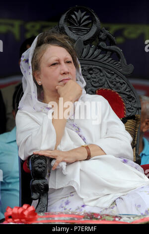 Dhaka, Bangladesch - September 29, 2013: Bangladesch ex Premierminister und Bangladesh National Party (BNP) Vorsitzender Begum Khaleda Zia. Sie war die f Stockfoto