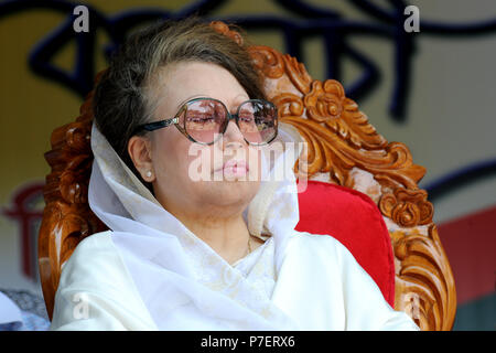 Dhaka, Bangladesch - Juni 09, 2010: Bangladesch ex Premierminister und Bangladesh National Party (BNP) Vorsitzender Begum Khaleda Zia. Sie war die erste Stockfoto