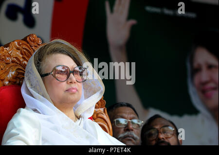 Dhaka, Bangladesch - Juni 09, 2010: Bangladesch ex Premierminister und Bangladesh National Party (BNP) Vorsitzender Begum Khaleda Zia. Sie war die erste Stockfoto