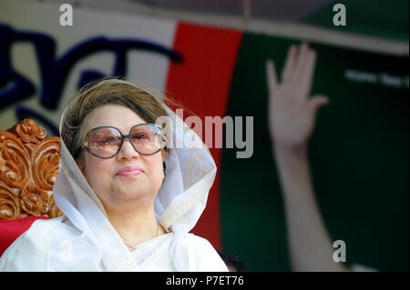 Dhaka, Bangladesch - Juni 09, 2010: Bangladesch ex Premierminister und Bangladesh National Party (BNP) Vorsitzender Begum Khaleda Zia. Sie war die erste Stockfoto