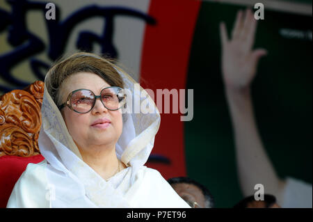 Dhaka, Bangladesch - Juni 09, 2010: Bangladesch ex Premierminister und Bangladesh National Party (BNP) Vorsitzender Begum Khaleda Zia. Sie war die erste Stockfoto