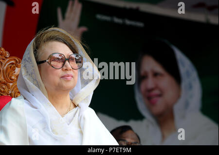 Dhaka, Bangladesch - Juni 09, 2010: Bangladesch ex Premierminister und Bangladesh National Party (BNP) Vorsitzender Begum Khaleda Zia. Sie war die erste Stockfoto