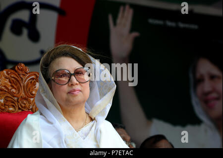 Dhaka, Bangladesch - Juni 09, 2010: Bangladesch ex Premierminister und Bangladesh National Party (BNP) Vorsitzender Begum Khaleda Zia. Sie war die erste Stockfoto