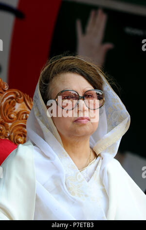 Dhaka, Bangladesch - Juni 09, 2010: Bangladesch ex Premierminister und Bangladesh National Party (BNP) Vorsitzender Begum Khaleda Zia. Sie war die erste Stockfoto