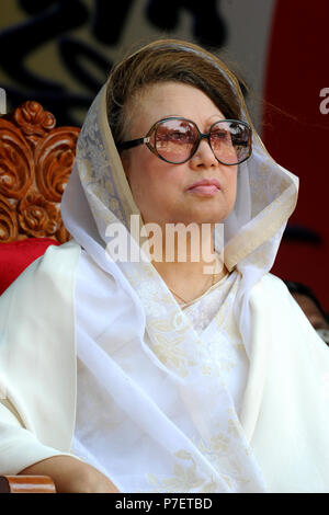 Dhaka, Bangladesch - Juni 09, 2010: Bangladesch ex Premierminister und Bangladesh National Party (BNP) Vorsitzender Begum Khaleda Zia. Sie war die erste Stockfoto