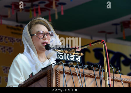 Dhaka, Bangladesch - Juni 09, 2010: Bangladesch ex Premierminister und Bangladesh National Party (BNP) Vorsitzender Begum Khaleda Zia. Sie war die erste Stockfoto