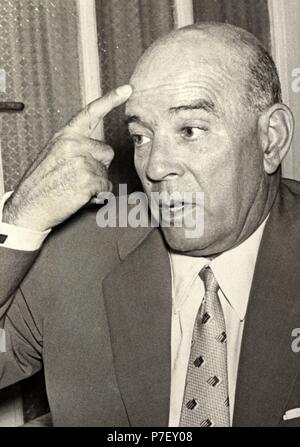 Ricardo Zamora Martínez (1901-1978), Futbolista catalán. Fotografía de 1959. Stockfoto