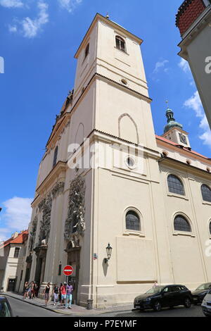 Basilika St. James, Jakubská, Staré Město (Altstadt), Prag, Tschechien (Tschechische Republik), Europa Stockfoto