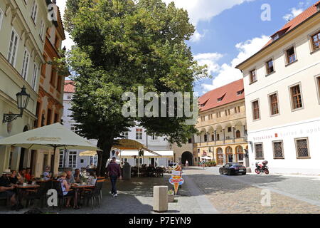 V Ungeltu, teyn Hof (Týnský Dvůr, aka Ungelt), Staré Město (Altstadt), Prag, Tschechien (Tschechische Republik), Europa Stockfoto