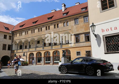 Granovský Palace, teyn Hof (Týnský Dvůr, aka Ungelt), Staré Město (Altstadt), Prag, Tschechien (Tschechische Republik), Europa Stockfoto