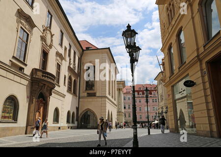 Karolinum, Teil der Karlsuniversität, Železná, Staré Město (Altstadt), Prag, Tschechien (Tschechische Republik), Europa Stockfoto