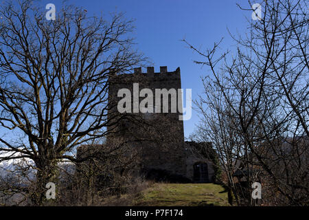 Der mittelalterliche Turm von Mattie Stockfoto