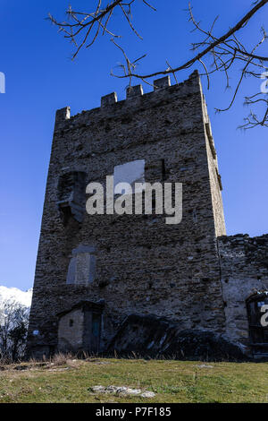 Der mittelalterliche Turm von Mattie Stockfoto