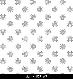 Einfache disc Casino Spiele Roulette für nahtlose Muster mit verschiedenen Symbolen und Zeichen auf weißem Hintergrund flachbild Vector Illustration Stock Vektor