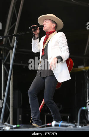 Kiefer Sutherland an der schwarzen Rehe Festival, eridge Park, Tunbridge Wells, Kent Foto von Steph Teague Stockfoto