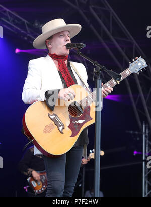 Kiefer Sutherland an der schwarzen Rehe Festival, eridge Park, Tunbridge Wells, Kent Foto von Steph Teague Stockfoto