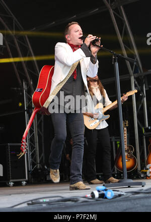 Kiefer Sutherland an der schwarzen Rehe Festival, eridge Park, Tunbridge Wells, Kent Foto von Steph Teague Stockfoto