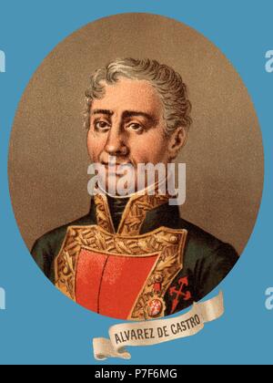 Mariano Álvarez de Castro (1749-1810), General Español, Héroe de la Independencia. Defensor de Gerona. Stockfoto