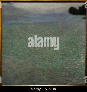 ARTE S. XIX. Österreich. KLIMT, Gustav (Wien, 1862-1918). Pintor y-decorador austríaco. Máximo representante del Jugendstil en Alemania y Österreich. "Attersee", 1901. Lago de Österreich. Leopold Museum. Viena. Österreich. Stockfoto