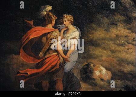 Thomas Jones (1742-1803). Englischer Maler. Landschaft mit Dido und Aeneas (Sturm), 1769. Detail. Die Eremitage. Sankt Petersburg. Russland. Stockfoto