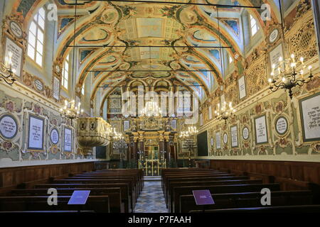 Casale Monferrato, Italien: Blick in das Innere der Synagoge Stockfoto