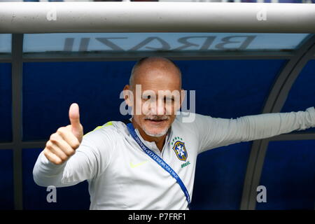 Sankt Petersburg, Russland. 22. Juni, 2018. (BRA) Fußball / Fussball: FIFA WM Russland 2018 Match zwischen Brasilien 2-0 Costa Rica im Saint Petersburg Stadion in Sankt Petersburg, Russland. Credit: MUTSU KAWAMORI/LBA/Alamy leben Nachrichten Stockfoto