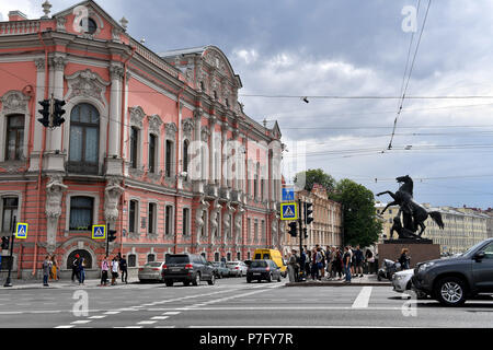 St. Petersburg, Russland. 04. Juli 2018. Impressionen St. Petersburg. Stadtansicht.Stadt, Sehenswürdigkeiten, Gebäude. Fußball-WM 2018 in Russland vom 14.06. - 15.07.2018. | Verwendung der weltweiten Kredit: dpa/Alamy leben Nachrichten Stockfoto