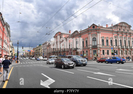 St. Petersburg, Russland. 04. Juli 2018. Impressionen St. Petersburg. Stadtansicht.Stadt, Sehenswürdigkeiten, Gebäude. Fußball-WM 2018 in Russland vom 14.06. - 15.07.2018. | Verwendung der weltweiten Kredit: dpa/Alamy leben Nachrichten Stockfoto