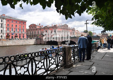 St. Petersburg, Russland. 04. Juli 2018. Impressionen St. Petersburg. Stadtansicht.Stadt, Sehenswürdigkeiten, Gebäude. Fußball-WM 2018 in Russland vom 14.06. - 15.07.2018. | Verwendung der weltweiten Kredit: dpa/Alamy leben Nachrichten Stockfoto