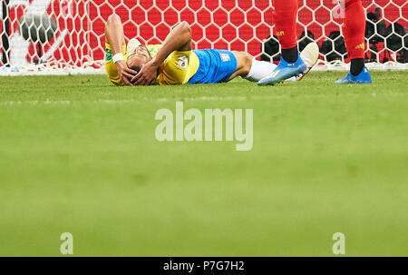 Belgien - Brasilien, Fußball, Kazan, Juli 06, 2018 Renato AUGUSTO, Bh 8 traurig, enttäuscht, wütend, Emotionen, Enttäuschung, Frustration, Frustration, Traurigkeit, Verzweiflung, Hoffnungslosigkeit, Belgien - BRASILIEN FIFA WM 2018 Russland, am Besten von 8, Saison 2018/2019, Juli 06, 2018 Stadion in Kazan, Russland. © Peter Schatz/Alamy leben Nachrichten Stockfoto