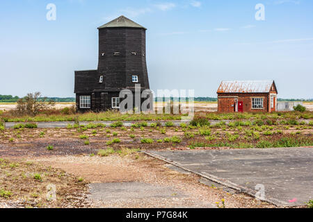 Die orfordness Rotierende Wireless Beacon, bekannt als orfordness Beacon oder manchmal das Schwarze Beacon, war schon früh ein Radio- und Navigationsgerät Stockfoto