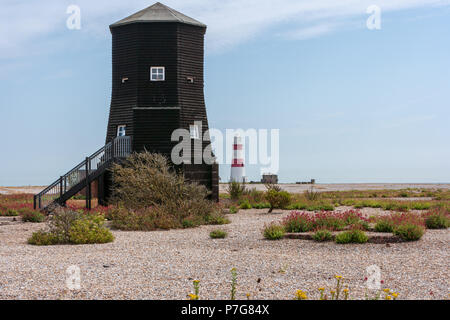 Die orfordness Rotierende Wireless Beacon, bekannt als orfordness Beacon oder manchmal das Schwarze Beacon, war schon früh ein Radio- und Navigationsgerät Stockfoto