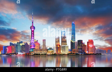 China - shangahi Skyline Stockfoto