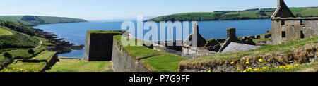 Panorama von Fort Charles am Kinsale, Irland Stockfoto