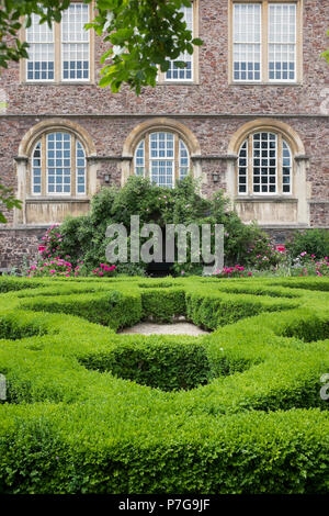 Knot Garden im Red Lodge Museum Bristol Stockfoto