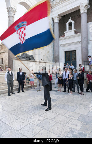Kroatische Hochzeit, Split, Kroatien Stockfoto