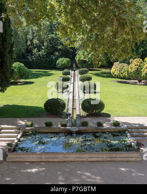 Garten des 18. Jahrhunderts Schlösser in St. Remy-de-Provence Stockfoto